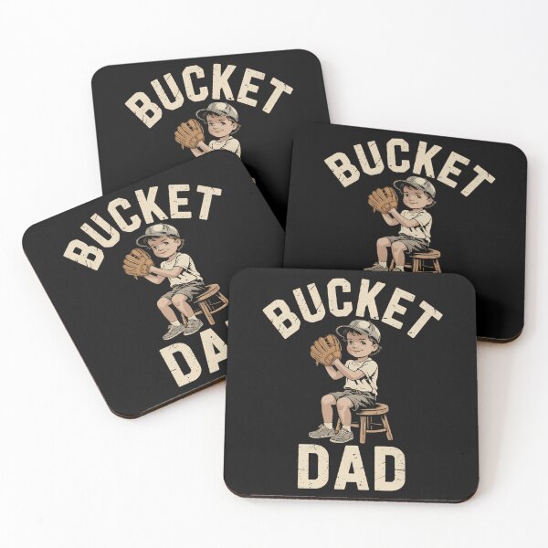 Item preview, Bucket Dad Softball Dad Baseball Funny Father's designed and sold by brynatshop.