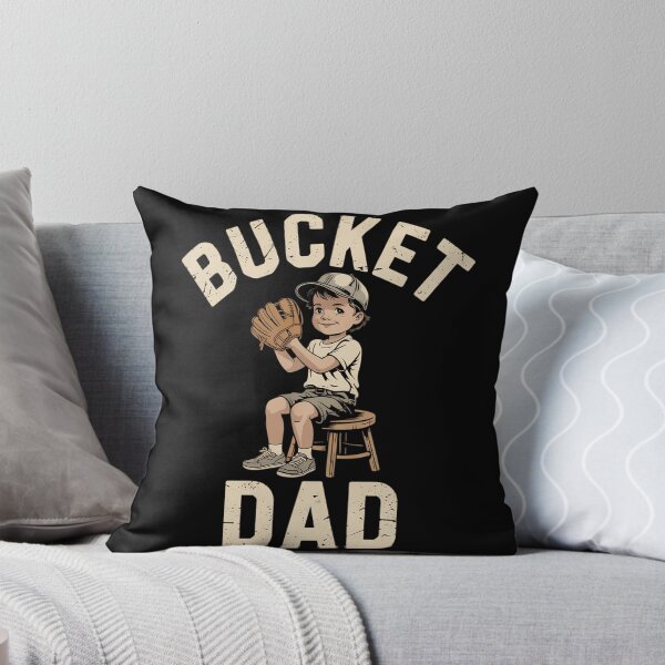 Item preview, Bucket Dad Softball Dad Baseball Funny Father's designed and sold by brynatshop.
