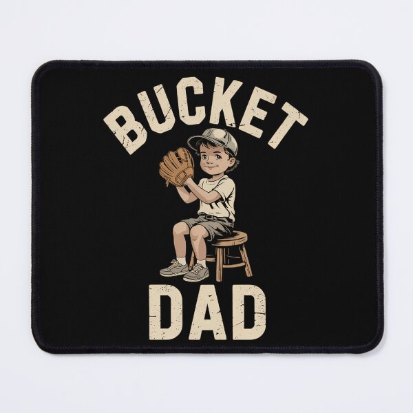Item preview, Bucket Dad Softball Dad Baseball Funny Father's designed and sold by brynatshop.