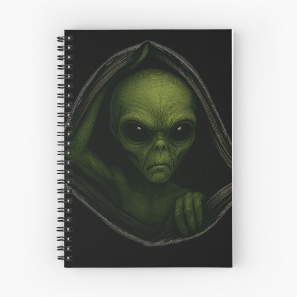 Item preview, "Alien Peeking Through Dimensions – Transparent Sticker Art" designed and sold by Abducted Treasures.