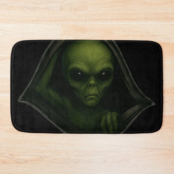 Item preview, "Alien Peeking Through Dimensions – Transparent Sticker Art" designed and sold by Abducted Treasures.