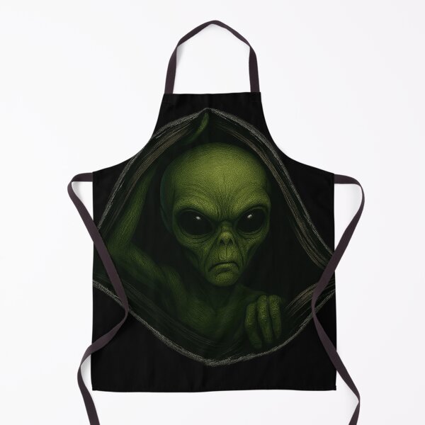 Item preview, "Alien Peeking Through Dimensions – Transparent Sticker Art" designed and sold by Abducted Treasures.