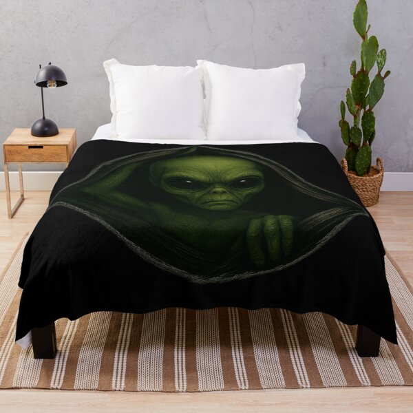 Item preview, "Alien Peeking Through Dimensions – Transparent Sticker Art" designed and sold by Abducted Treasures.