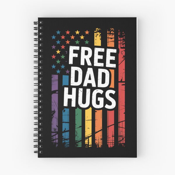 Item preview, Free Dad Hugs America Flag LGBT Gay Pride For Daddy designed and sold by brynatshop.