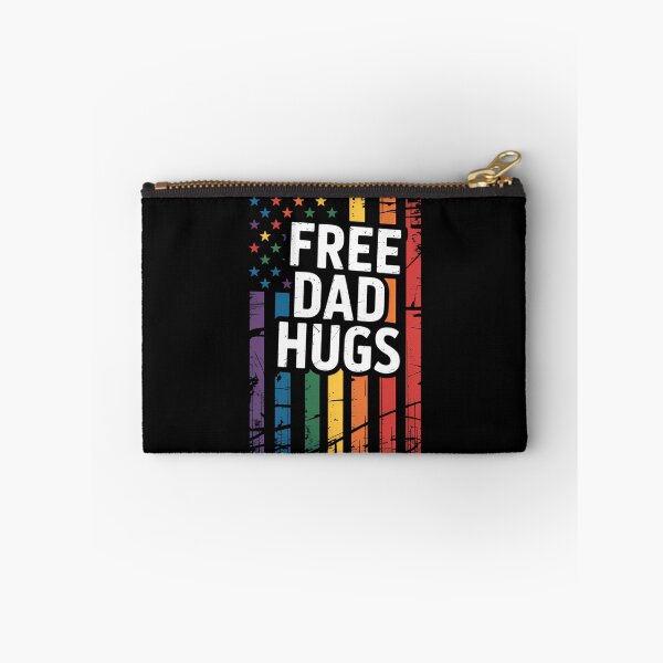 Item preview, Free Dad Hugs America Flag LGBT Gay Pride For Daddy designed and sold by brynatshop.