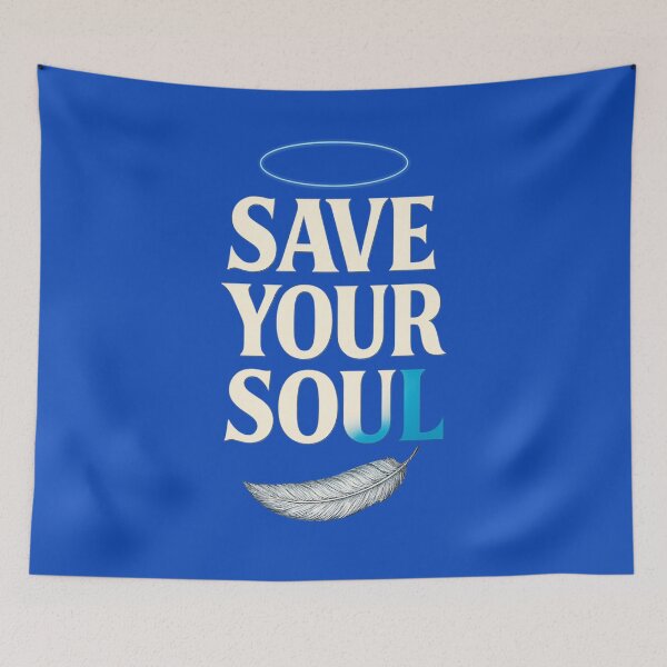 Item preview, Save Your Soul - Spiritual Angel Aesthetic Quote Design designed and sold by gtrock.