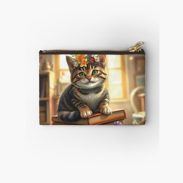 Item preview, A whimsical cat with a mischievous grin designed and sold by Marcu Ioachim.