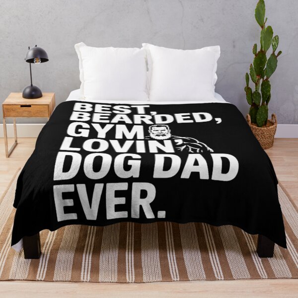 Item preview, Funny Bearded Dad Gym Lover Dog Owner Lifter Workout Gift designed and sold by brynatshop.