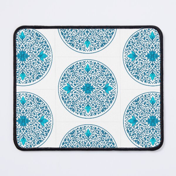 Item preview, Mystic Azure Mandala – Islamic Floral Geometric Pattern designed and sold by DivinityDesign.