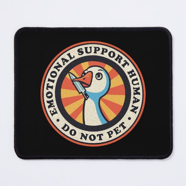 Item preview, Emotional Support Human // Funny Silly Goose designed and sold by Scaryzz.