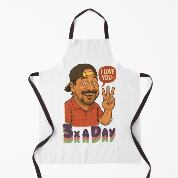 Item preview, "I Love You 3x a Day" Jimmy Santos Caricature – Funny Pinoy Vibes designed and sold by artjuniverse.