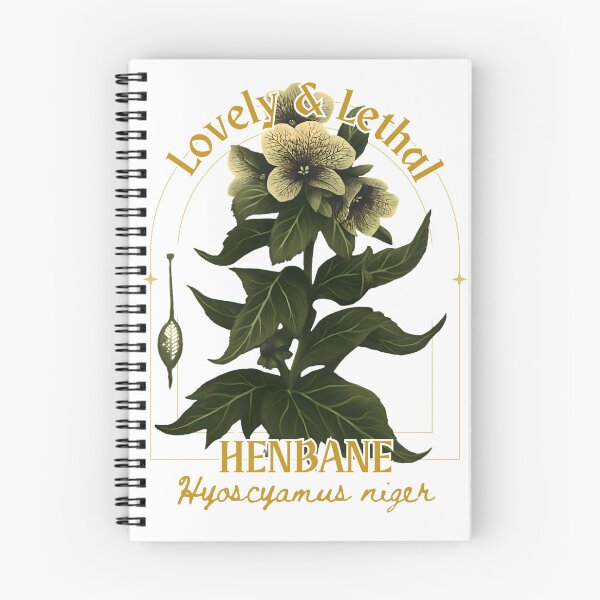 Item preview, Henbane Botanical Illustration – Dark Herbalism Poison Garden Art designed and sold by CottonandQuill.