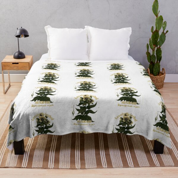 Item preview, Henbane Botanical Illustration – Dark Herbalism Poison Garden Art designed and sold by CottonandQuill.