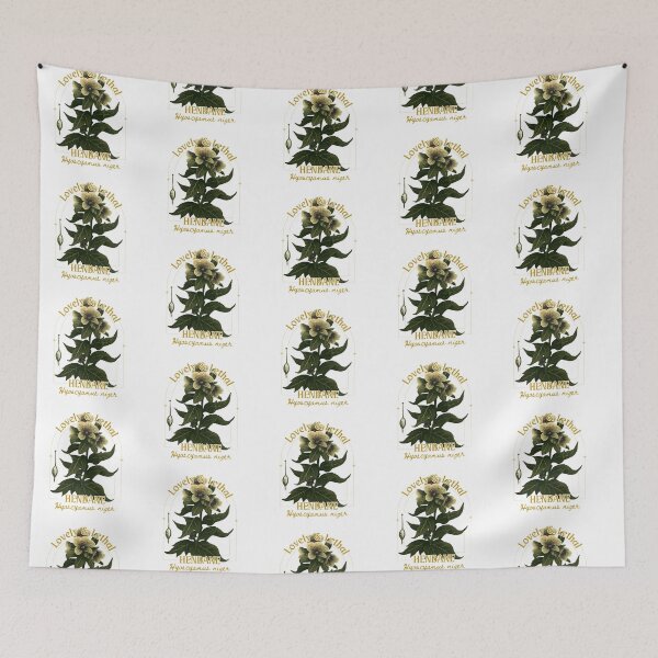 Item preview, Henbane Botanical Illustration – Dark Herbalism Poison Garden Art designed and sold by CottonandQuill.