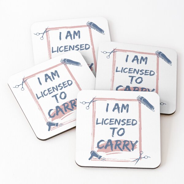 Item preview, I am licensed to carry hairstylist theme designed and sold by joyfulfeatures.