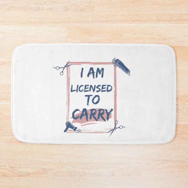 Item preview, I am licensed to carry hairstylist theme designed and sold by joyfulfeatures.