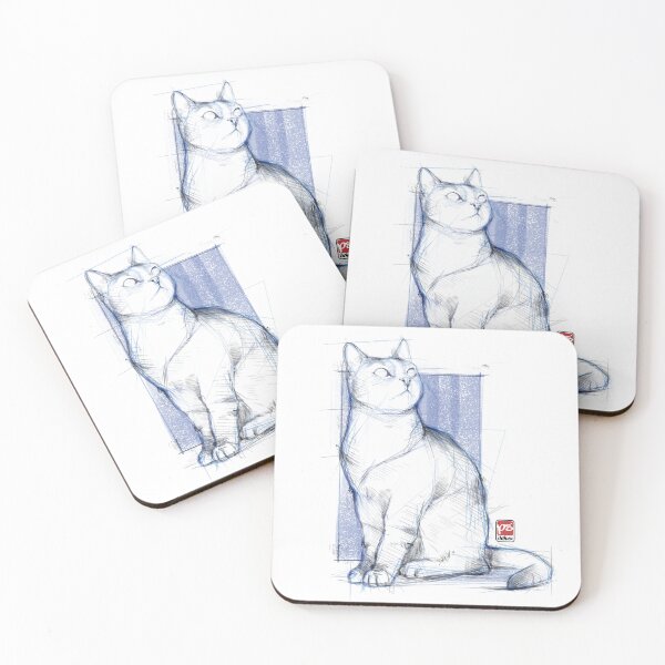 Item preview, Cat drawing designed and sold by psdelux.