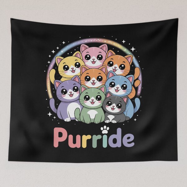 Item preview, Purride Cat Pride Ally LGBT Rainbow Animal Lovers designed and sold by brynatshop.
