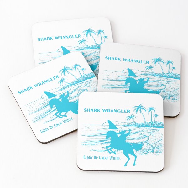 Item preview, Beach cowboy rodeo legend giddy up shark showdown designed and sold by joyfulfeatures.