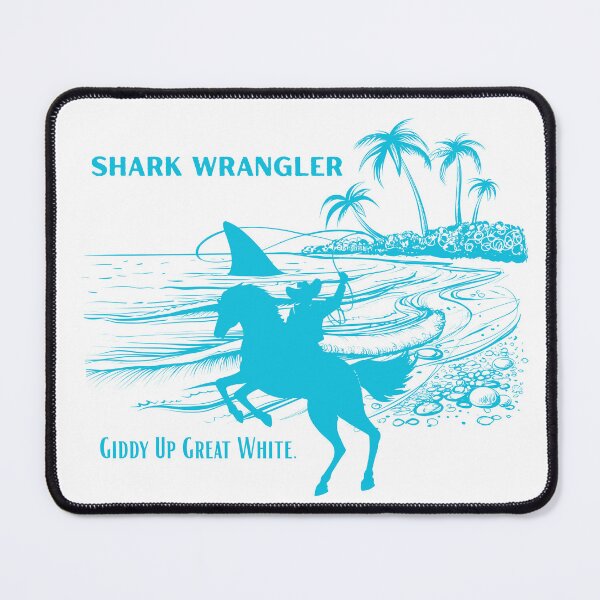 Item preview, Beach cowboy rodeo legend giddy up shark showdown designed and sold by joyfulfeatures.