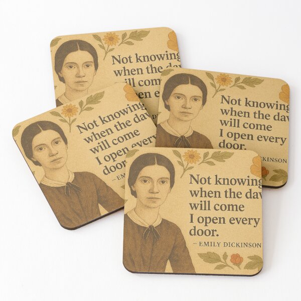 Item preview, Not knowing when the dawn will come I open every door, Emily Dickinson designed and sold by Mauswohn.