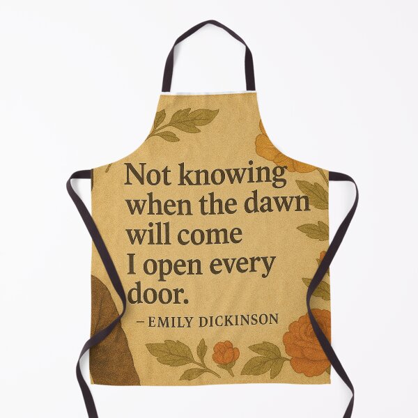 Item preview, Not knowing when the dawn will come I open every door, Emily Dickinson designed and sold by Mauswohn.