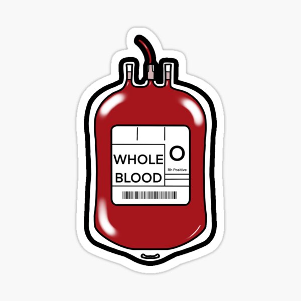 Item preview, O positive blood bag designed and sold by ashyssciencedesigns.