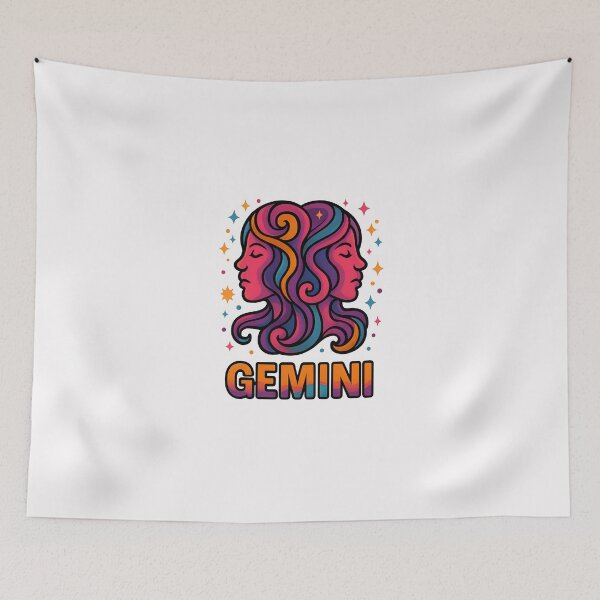 Item preview, Gemini Zodiac Sign T-Shirt – Colorful & Expressive Star Sign Art 1 designed and sold by sifo2024.