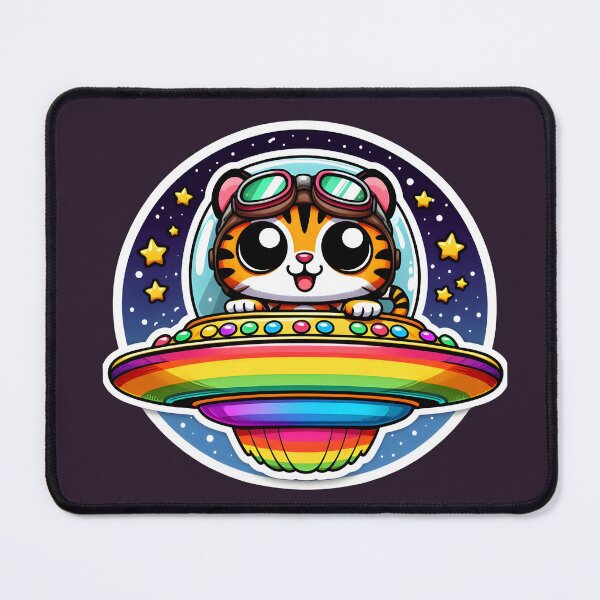 Item preview, UFO Rainbow Tiger designed and sold by ArtistEmbrace.