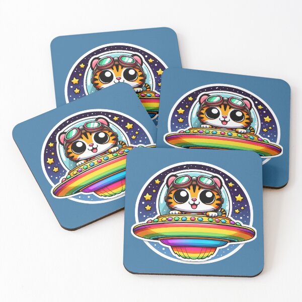 Item preview, UFO Rainbow Tiger designed and sold by ArtistEmbrace.