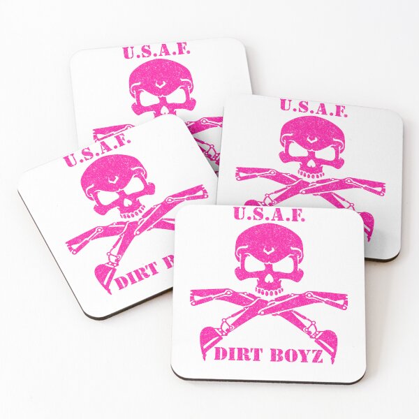 Item preview, U.S.A.F. DIRTBOYZ LOGO pink sparkles designed and sold by Thea B Creates.