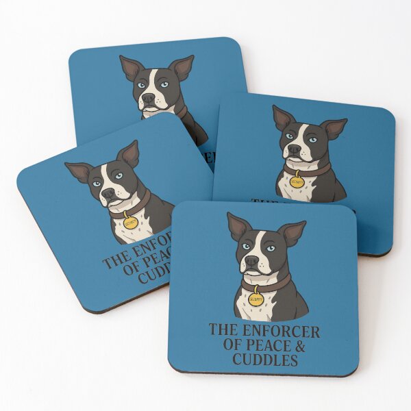 Item preview, The Enforcer of Peace & Cuddles – Protective Pup Cartoon Design designed and sold by PettyWithPurpose.