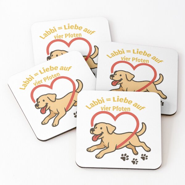 Item preview, Labbi = Liebe auf vier Pfoten – Labrador Hundeliebhaber Design designed and sold by CritterManiaUK.