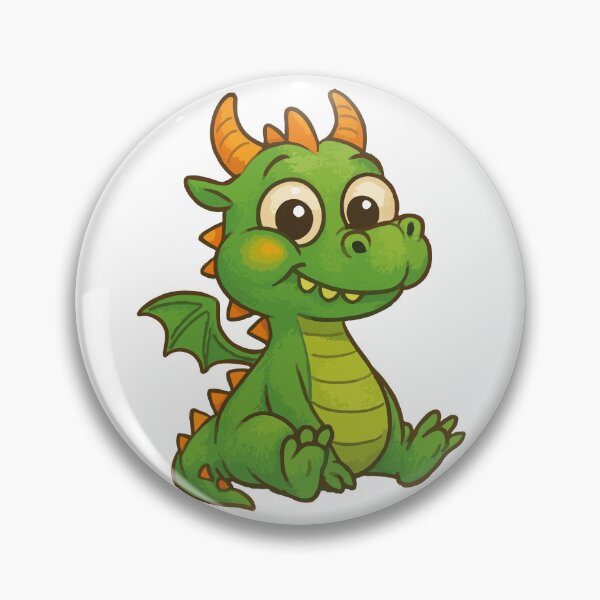 Artikelvorschau, Lustiger Cartoon-Drache – Süßer und alberner grüner Drache entworfen und verkauft von Emanova9.