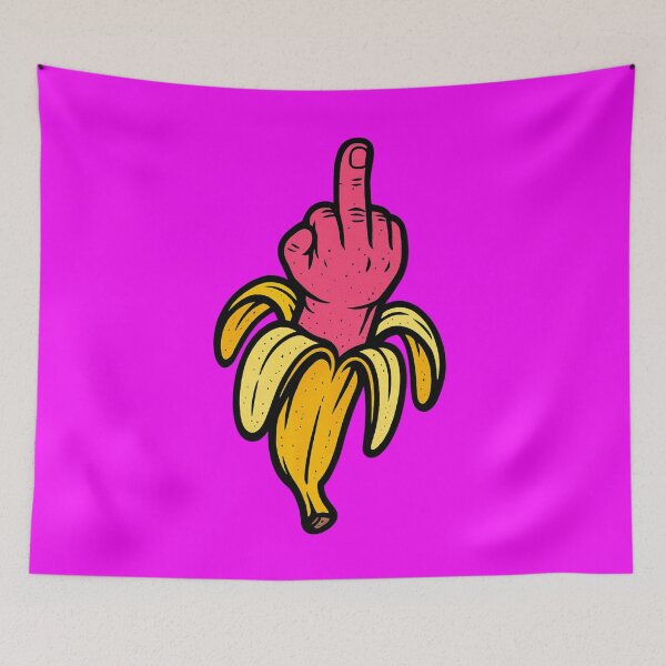 Item preview, Middle Finger Banana – Bold Fruit Parody – Offensive Pop Art Design designed and sold by VIBE CRAFT STUDIO.