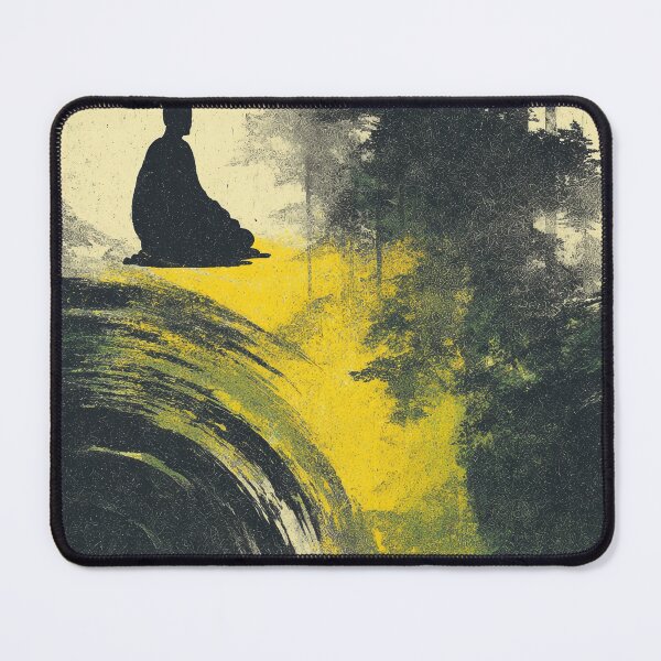Item preview, Glowing Spirit Centered in Minimalist Ink Scene designed and sold by Piotrek0001.
