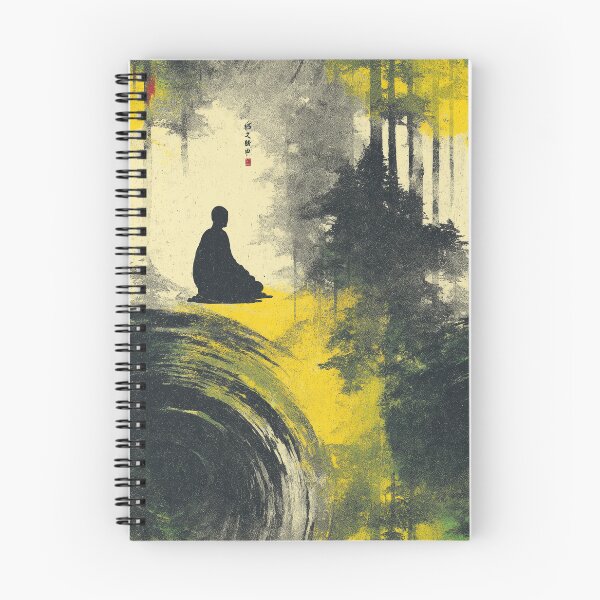 Item preview, Glowing Spirit Centered in Minimalist Ink Scene designed and sold by Piotrek0001.