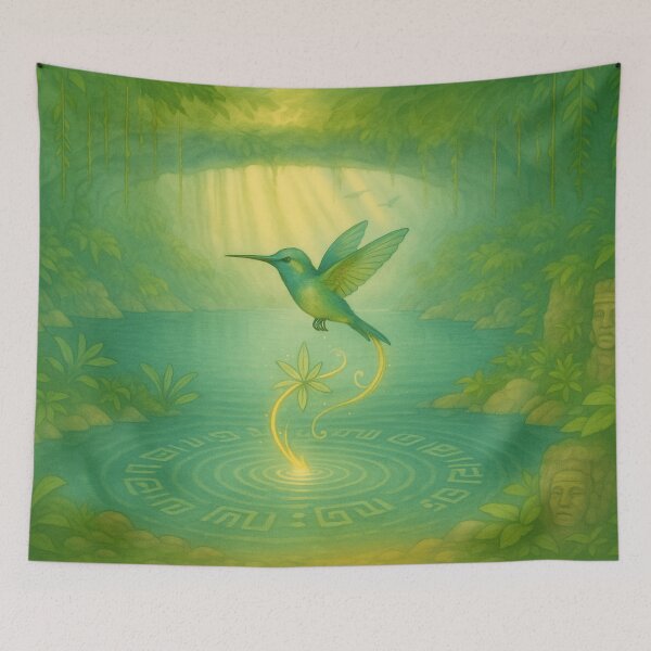 Item preview, Cenote Light & Hummingbird Flight designed and sold by mia-miranda.
