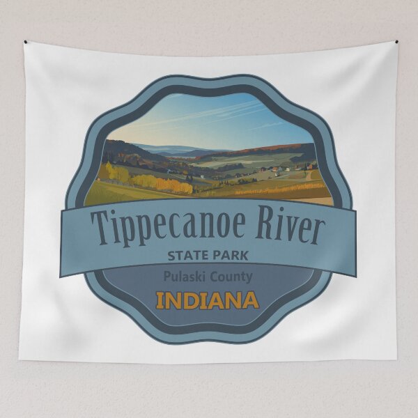 Item preview, Tippecanoe River State Park, Tippecanoe River, Indiana designed and sold by Wanderful-roads.