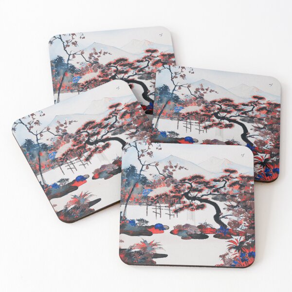 Item preview, A Japanese garden in autumn with fuji mountain designed and sold by MerryCrown.