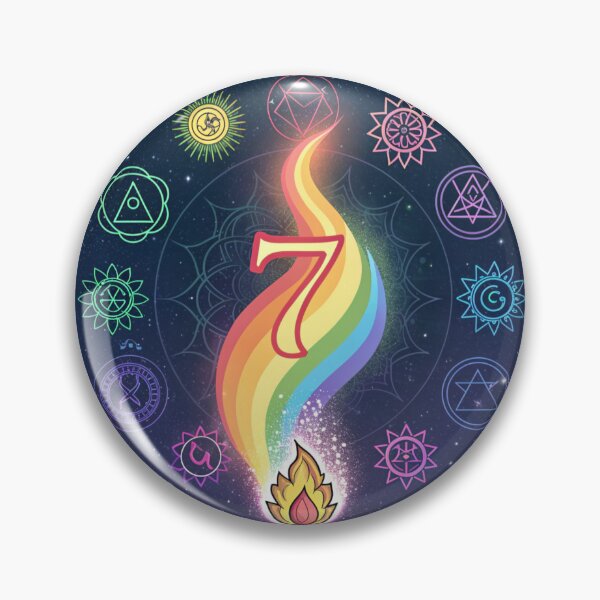 Item preview, Lucky number 7 witch chakras designed and sold by Lucky 777.