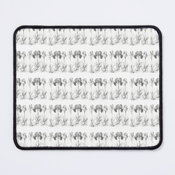 Item preview, Black and White Iris Flowers Spring Blooms designed and sold by GnosisCollage.