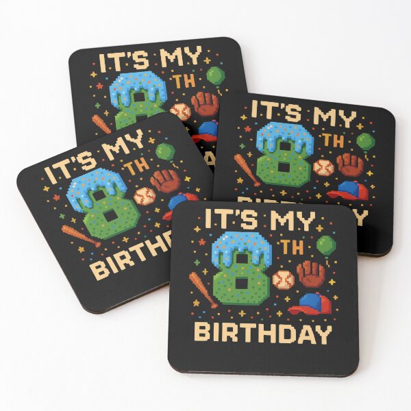 Item preview, 8th Birthday Pixel Baseball Gamer Gift for Boys - Funny Video Game Style designed and sold by CoolCreative.