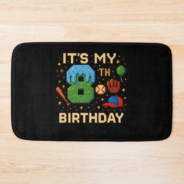 Item preview, 8th Birthday Pixel Baseball Gamer Gift for Boys - Funny Video Game Style designed and sold by CoolCreative.