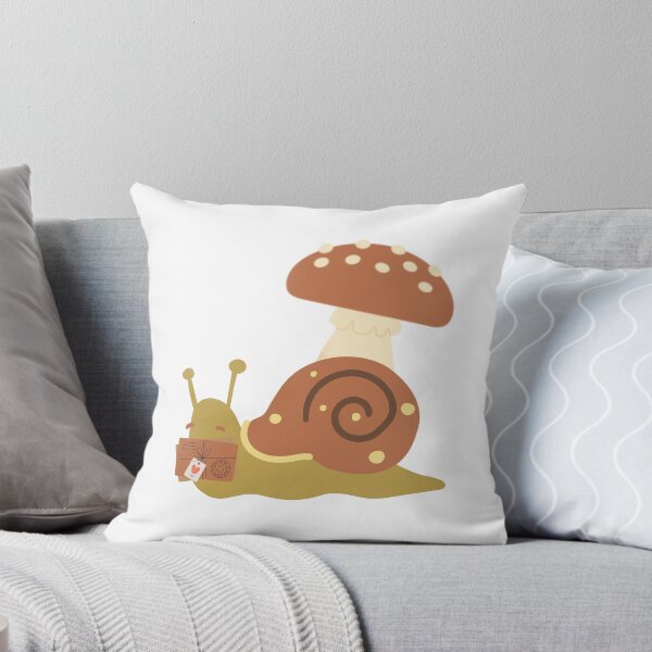 Item preview, Cottagecore Snail Mail – Cute Kawaii Snail Under Mushroom designed and sold by ArtbotsGallery.