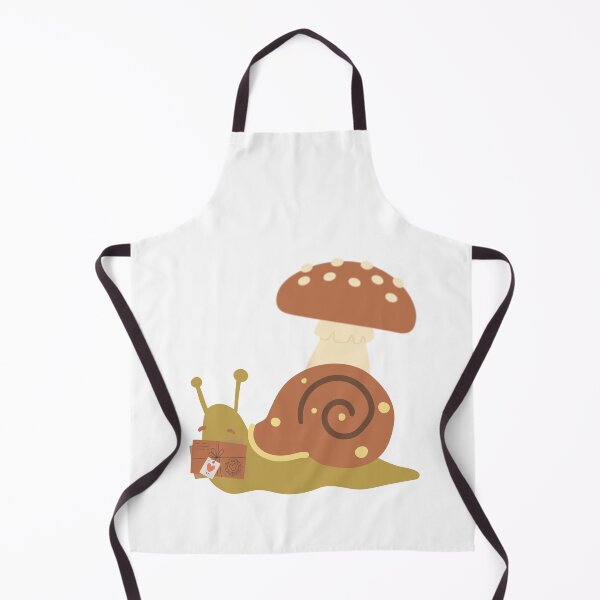 Item preview, Cottagecore Snail Mail – Cute Kawaii Snail Under Mushroom designed and sold by ArtbotsGallery.