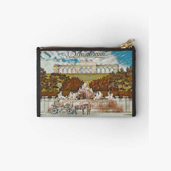 Item preview, Picturesque Schönbrunn – Gloriette, Neptune Fountain & Fiaker in Vintage Style designed and sold by mycreastyle.