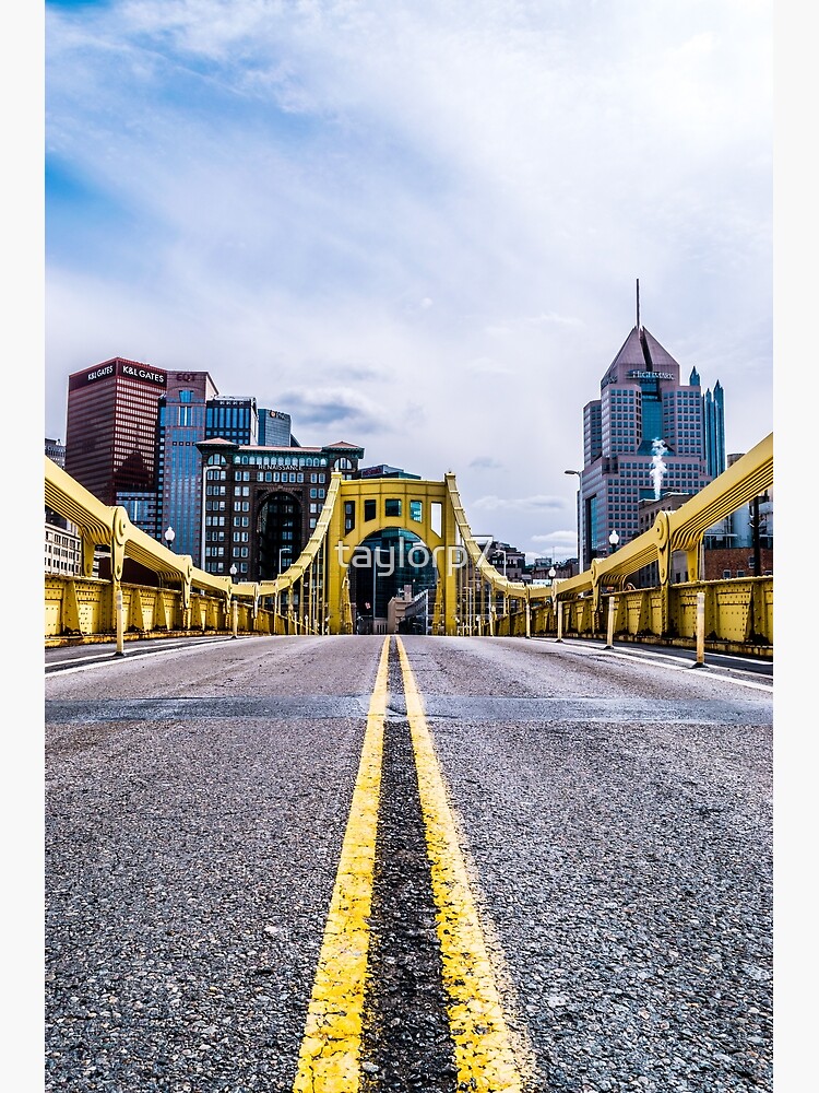Disover Pittsburgh Skyline Premium Matte Vertical Poster