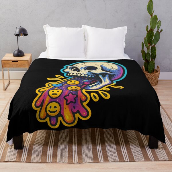 Item preview, Skull Vomiting Emojis – Dark Humor Aesthetic Design designed and sold by VIBE CRAFT STUDIO.