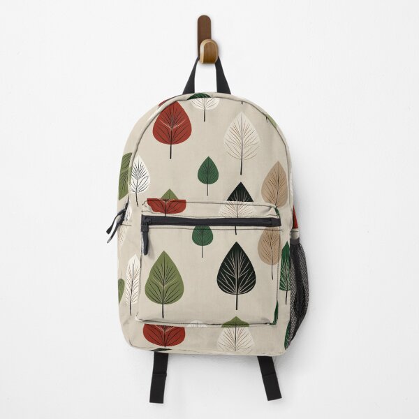 Item preview, Nordic Leaf Motifs in Forest and Brick designed and sold by Moisky Patterns.
